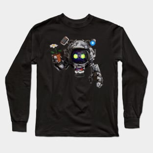 Friendly Gardener Robot Long Sleeve T-Shirt